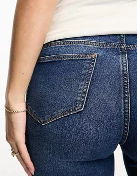 Синие джинсовые шорты для беременных Mamalicious