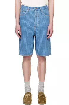 Синие джинсовые шорты Le Short Baggy Rayures Drle De Monsieur