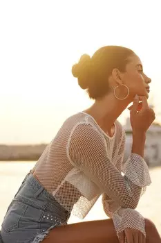 Синие джинсовые шорты с отделкой QUIZ Clothing