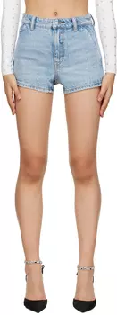 Синие джинсовые шорты Shorty с высокой посадкой Alexander Wang