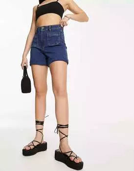 Синие джинсовые шорты в винтажном стиле Urban Classics
