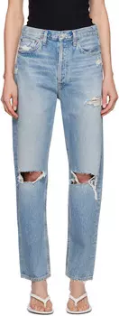 Синие джинсы 90-х AGOLDE, Threadbare