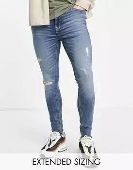 Синие джинсы ASOS DESIGN Power Stretch