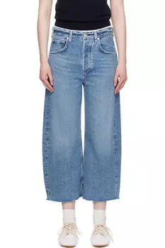 Синие джинсы Ayla Raw Hem Crop Citizens of Humanity