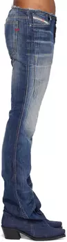 Синие джинсы Diesel Bootcut и ботинки челси