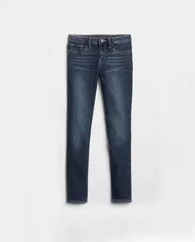 Синие джинсы для девочки из эластичного денима Gap, индиго