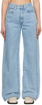Синие джинсы Eva с перекрученными швами SLVRLAKE