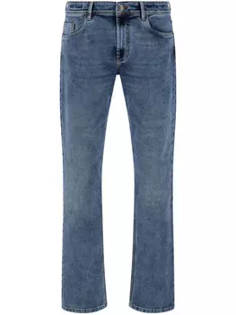 Синие джинсы из эластичного денима Boggi Milano среднего размера, синий