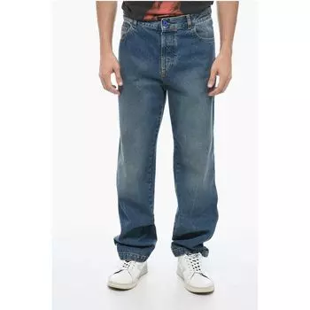 Синие джинсы из полиэстера Деним Marcelo Burlon, Blue