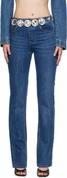 Синие джинсы Jumbo Crystal AREA