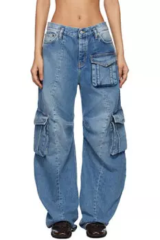 Синие джинсы карго Acne Studios