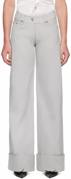 Синие джинсы-клеш VAILLANT