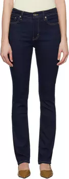 Синие джинсы Le High Straight Long FRAME