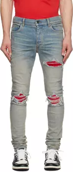 Синие джинсы MX1 AMIRI, Antique indigo