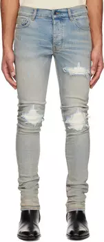 Синие джинсы MX1 Ultrasuede AMIRI, Antique indigo