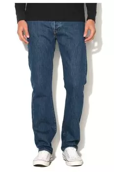 Синие джинсы прямого кроя 501 Levi'S, синий