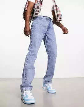 Синие джинсы прямого кроя ASOS