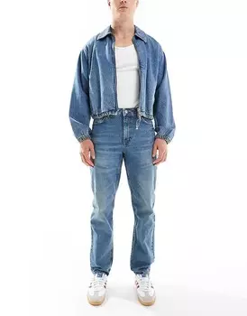 Синие джинсы прямого кроя ASOS DESIGN