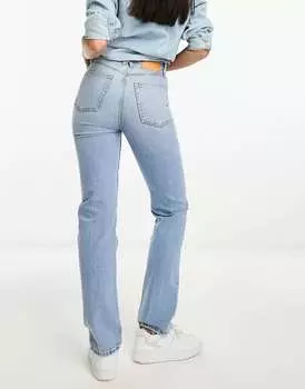 Синие джинсы прямого кроя до щиколотки River Island