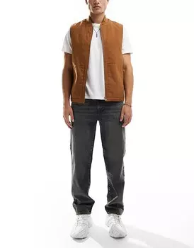Синие джинсы прямого кроя с оттенком ASOS DESIGN