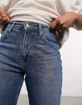 Синие джинсы прямого кроя с завышенной талией Lee Carol