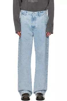 Синие джинсы прямого покроя mfpen