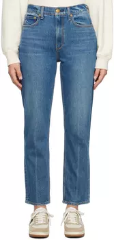 Синие джинсы Rag & Bone с крапивником