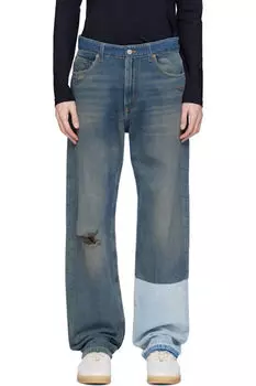 Синие джинсы с 5 карманами MM6 Maison Margiela