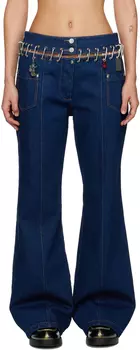 Синие джинсы с карабинами Otto Chopova Lowena