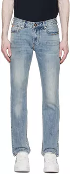 Синие джинсы с карманами Emporio Armani