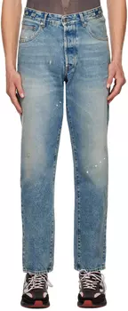 Синие джинсы с логотипом DARKPARK