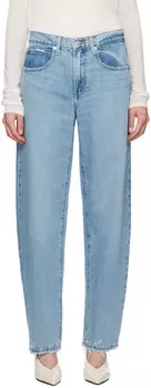 Синие джинсы с низкой посадкой Barrel FRAME, Ziggy