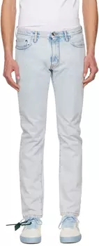 Синие джинсы с одинарной стрелкой Off-White