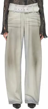 Синие джинсы с покрытием Acne Studios