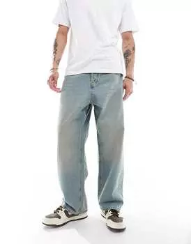 Синие джинсы с принтом Jack & Jones ron Skateboard