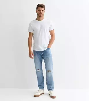 Синие джинсы с рваными коленями Jack & Jones Jack & Jones, бледно-голубой