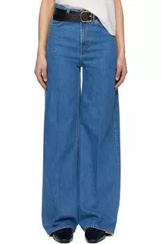 Синие джинсы широкого кроя TOTEME