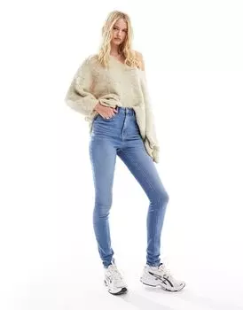 Синие джинсы скинни ASOS DESIGN Tall