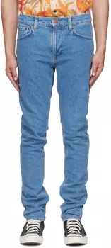 Синие джинсы скинни Dean Nudie Jeans