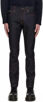 Синие джинсы скинни Dean Nudie Jeans