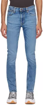 Синие джинсы скинни Dean Nudie Jeans