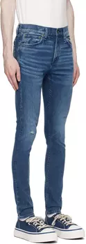 Синие джинсы скинни Rag & Bone