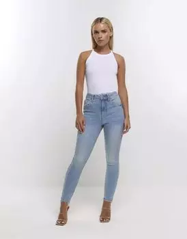 Синие джинсы скинни River Island