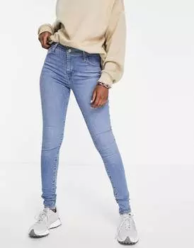 Синие джинсы-скинни с высокой посадкой Levi's 720