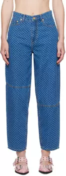 Синие джинсы Stary GANNI, Mid blue stone