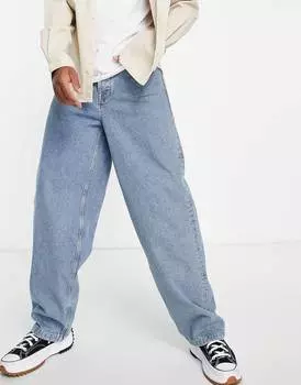 Синие джинсы свободного кроя ASOS DESIGN