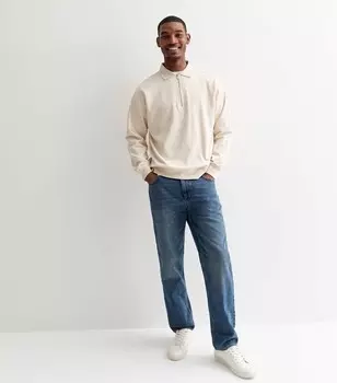 Синие джинсы свободного кроя New Look, синий