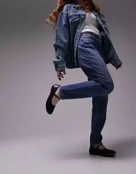 Синие джинсы Topshop Mom