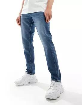 Синие джинсы узкого кроя ASOS DESIGN