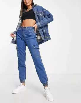 Синие джинсы в стиле милитари Urban Classics